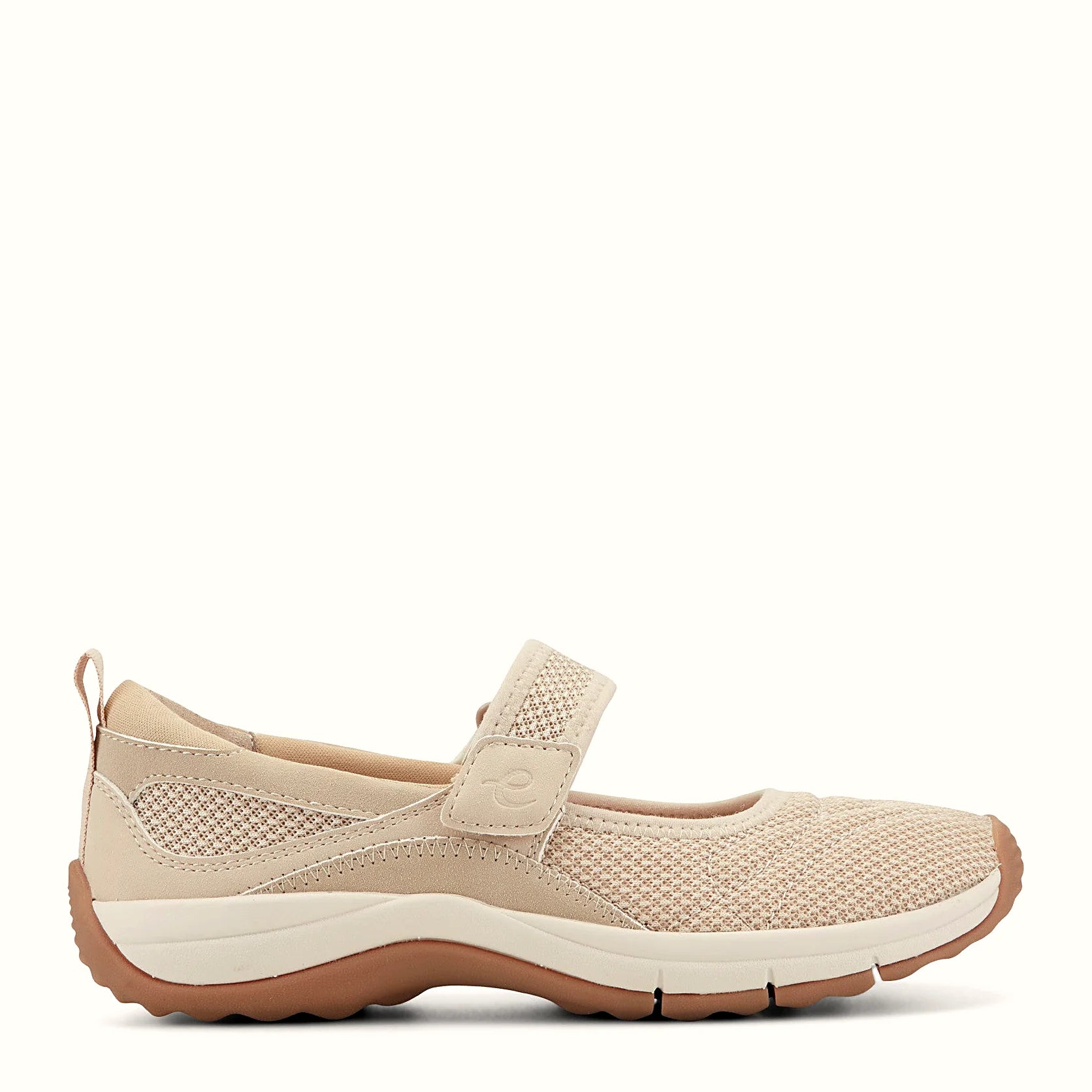 Textured knit Mary Jane with an instep strap