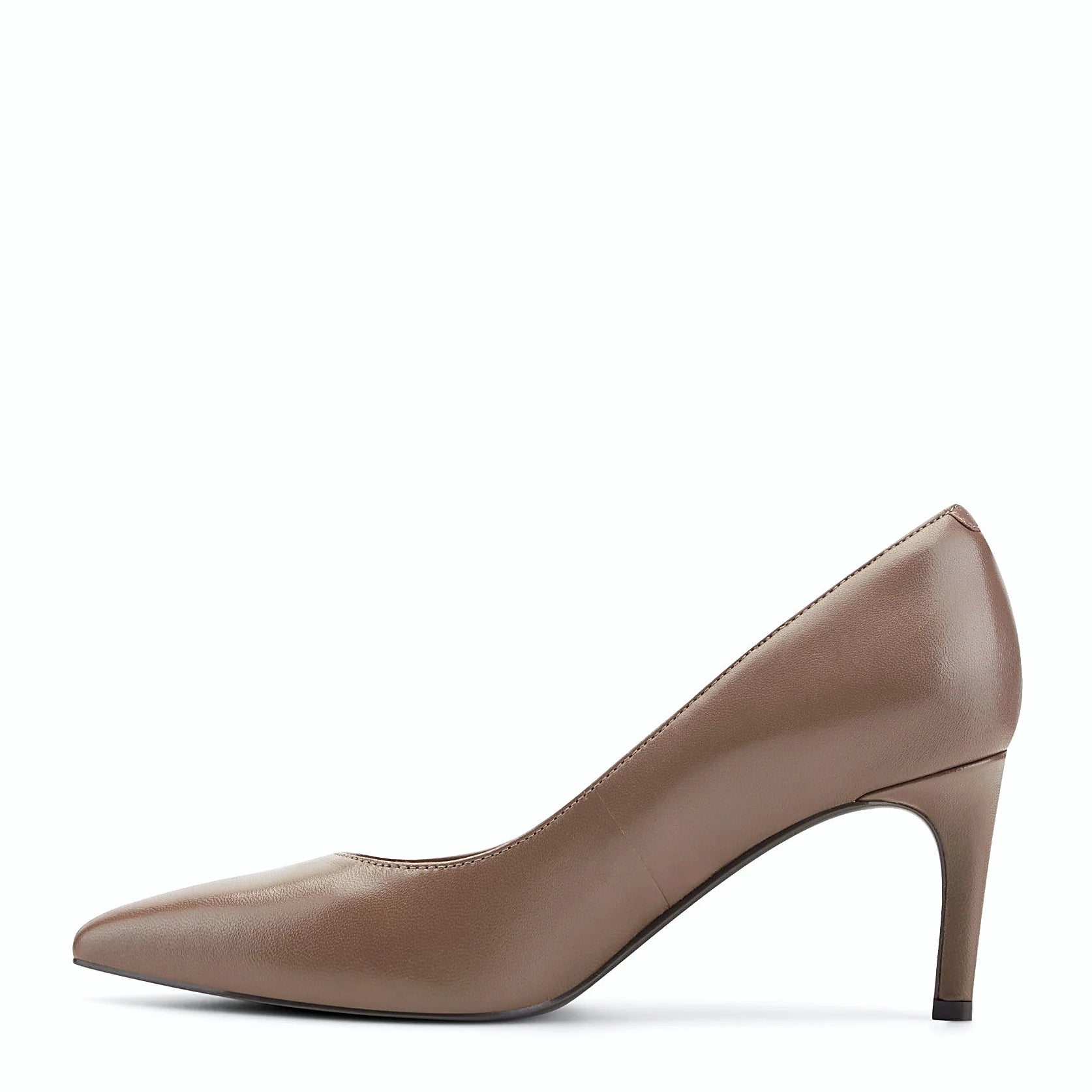 Cushioned footbed inside a pointed-toe dress pump