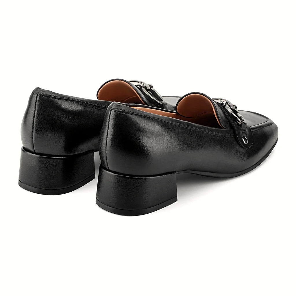 Leather loafer with an orthotic-friendly footbed
