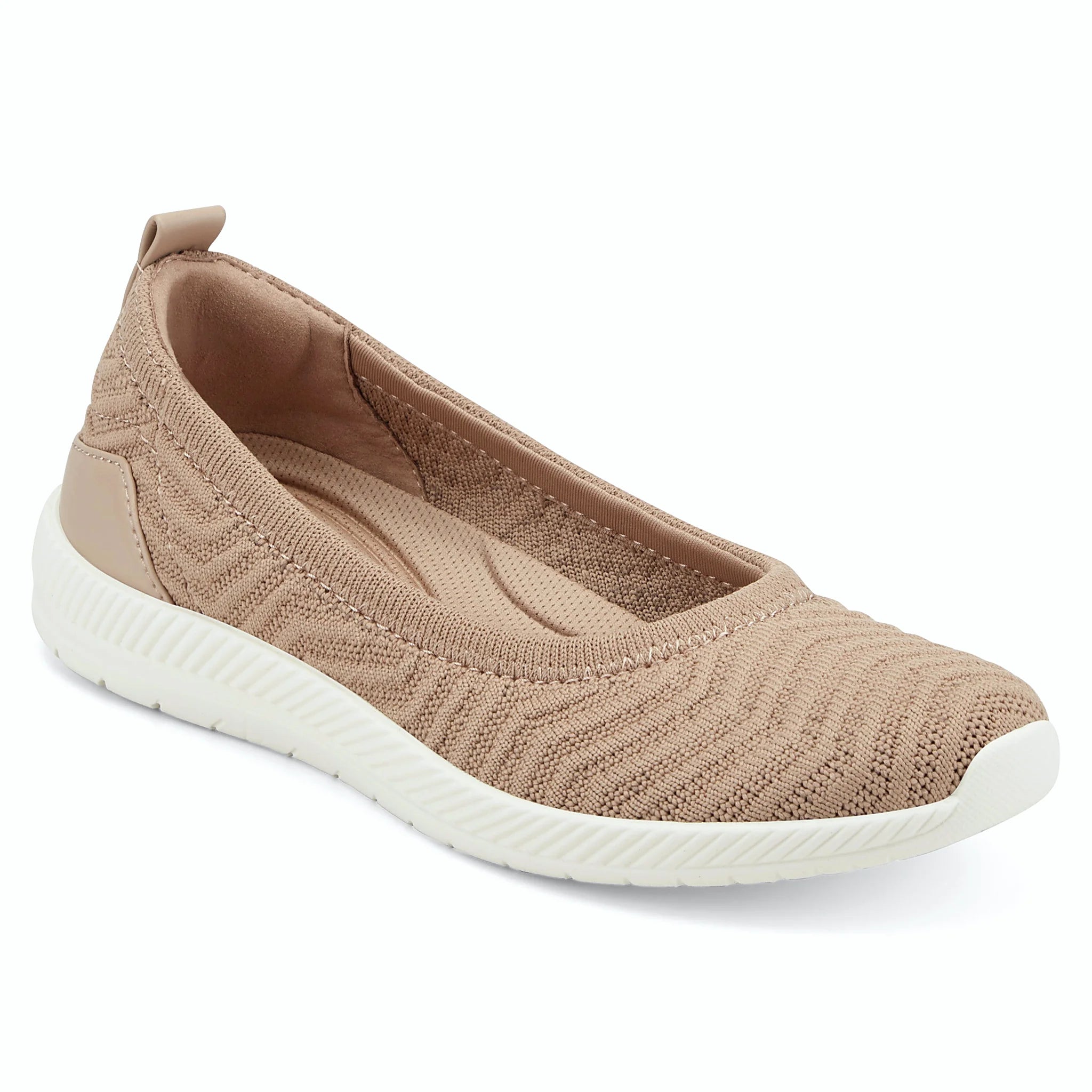 Shimmer detailing woven through a knit upper