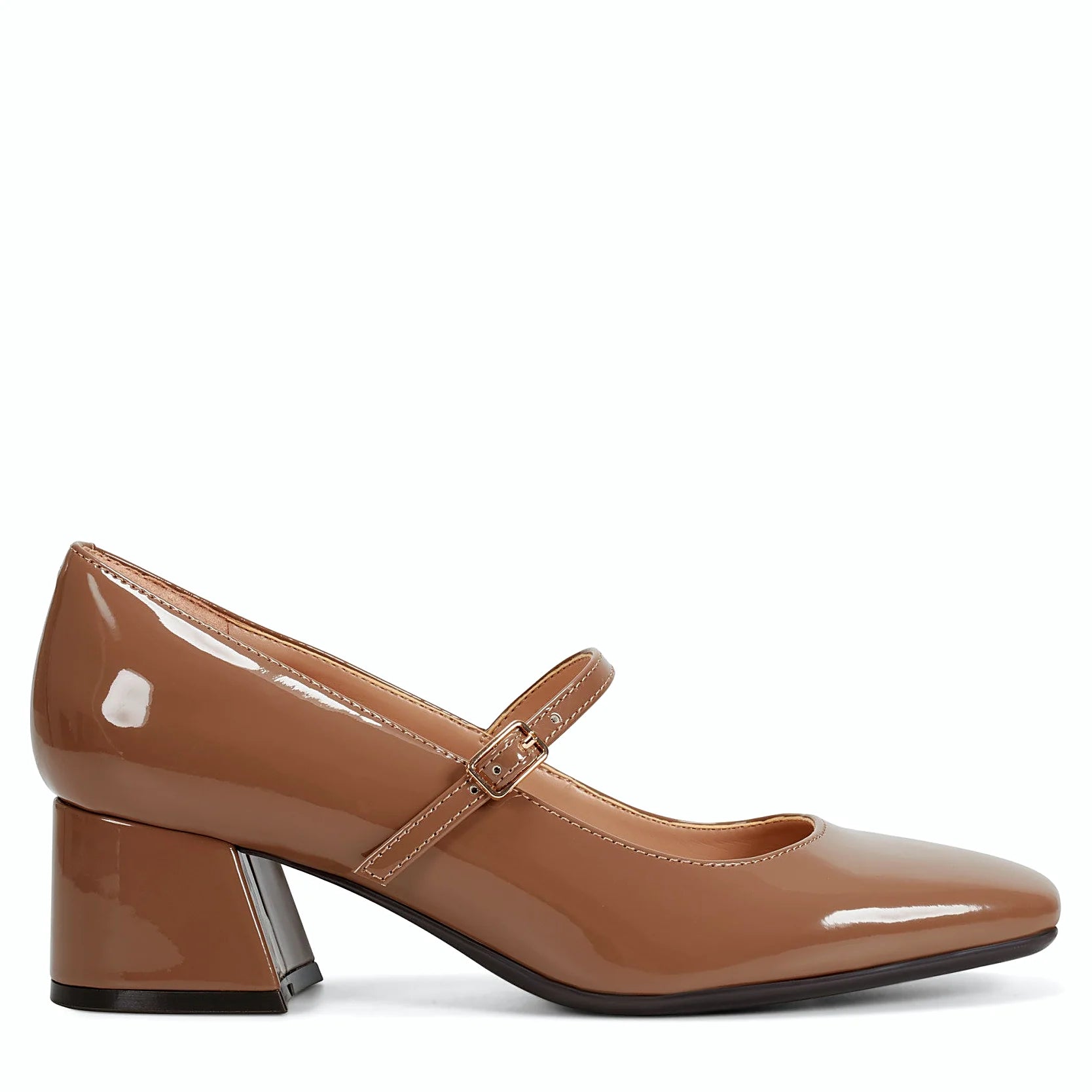 Adjustable buckle on a Mary Jane instep strap