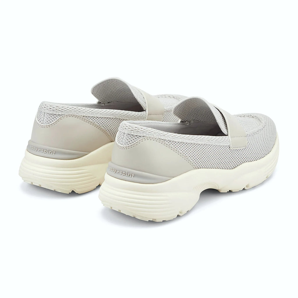 Penny loafer shown with its chunky textured platform sole