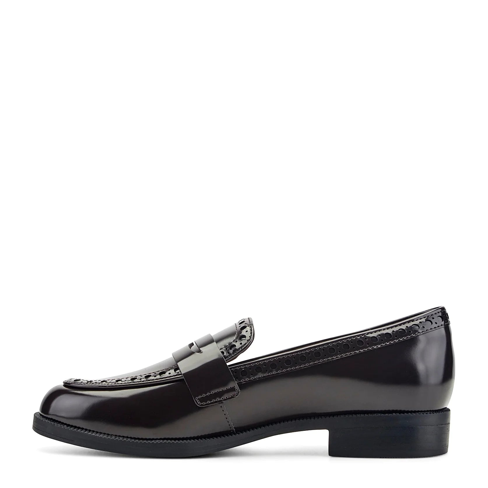 Sturdy sole on a polished penny loafer