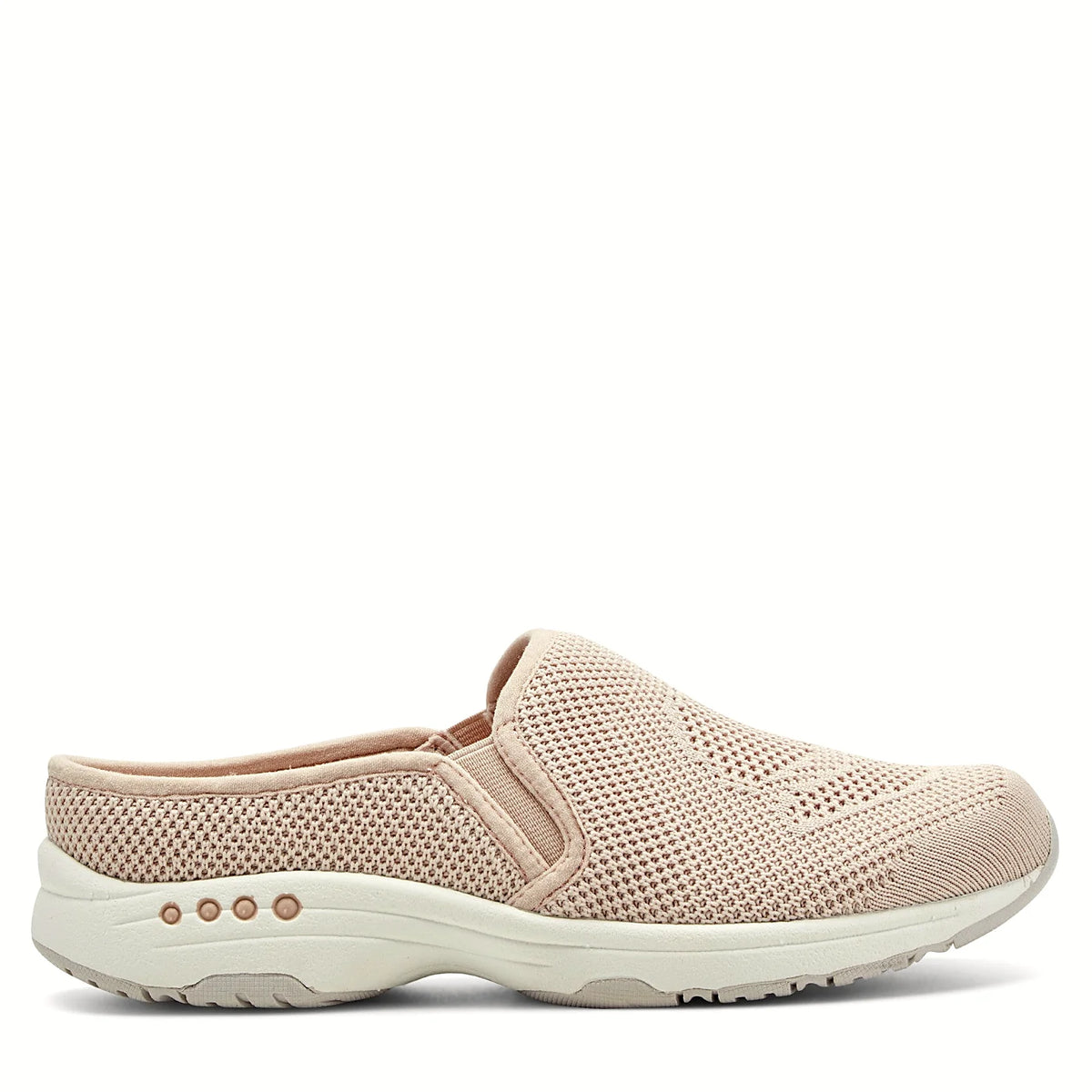 Slip-on clog with a recycled knit upper