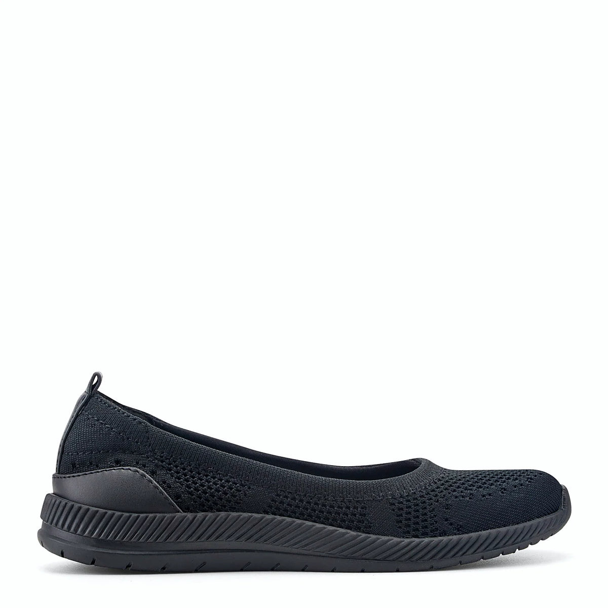Shimmer detailing woven through a knit upper