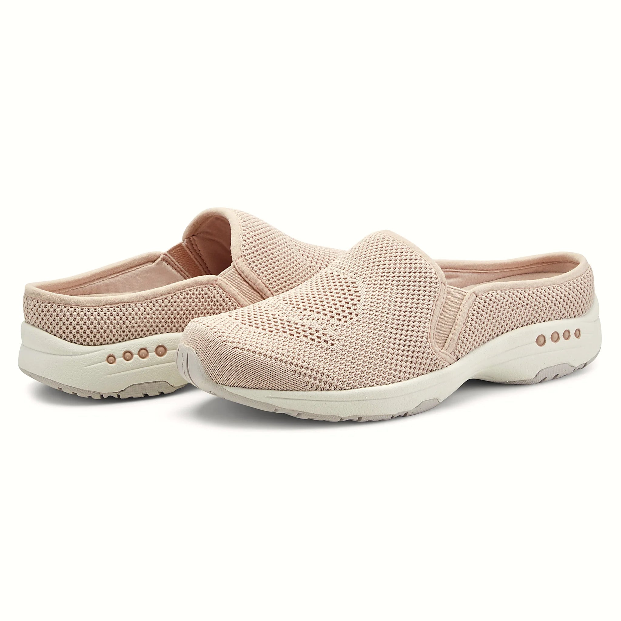 Slip-on clog with a recycled knit upper