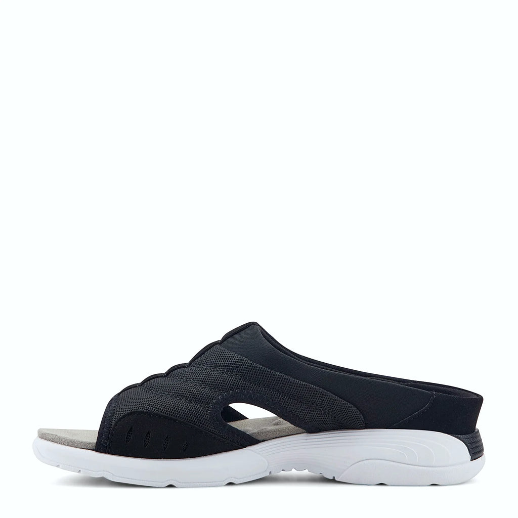 Ultra-lightweight molded outsole under a slide