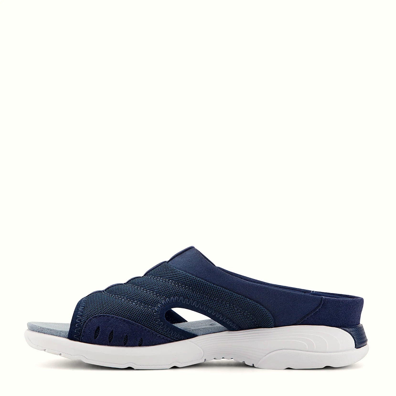 Ultra-lightweight molded outsole under a slide