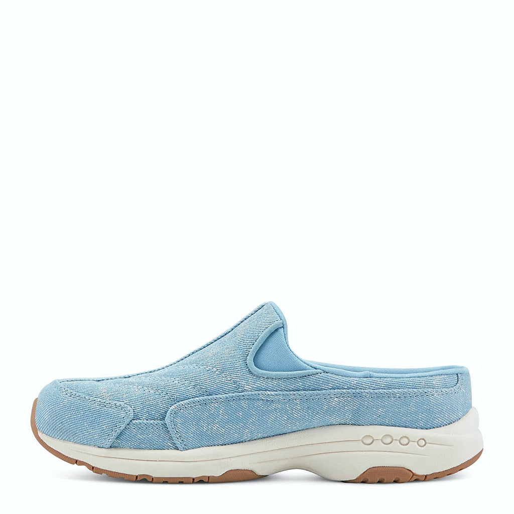 Durable rubber outsole on a slip-on clog