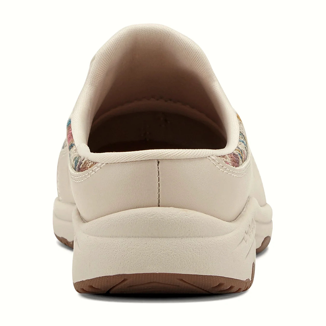 Durable rubber outsole on a slip-on clog
