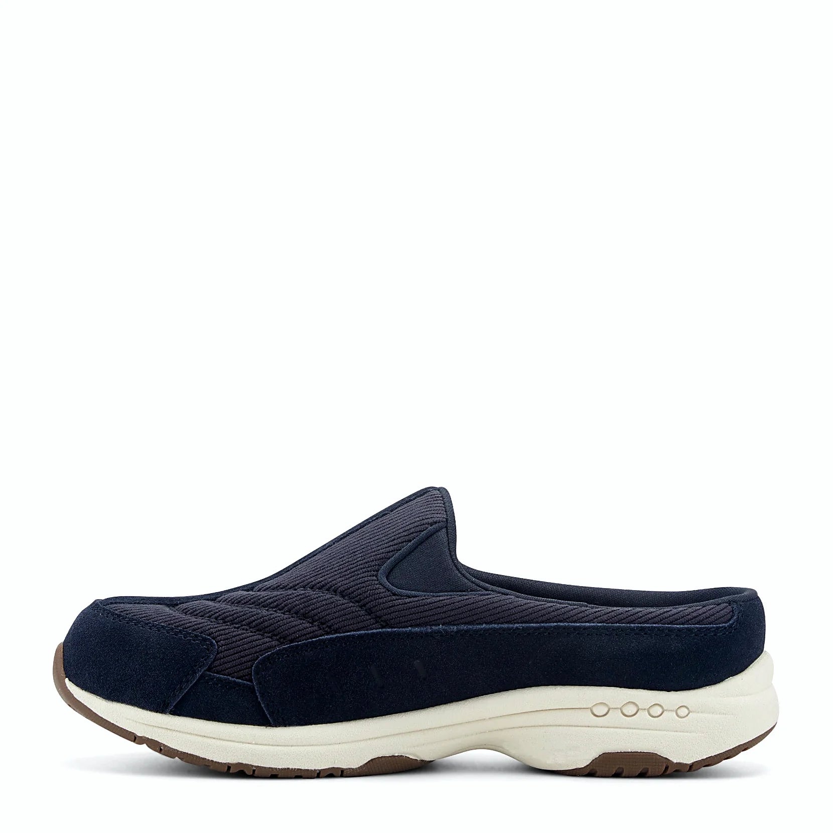 Durable rubber outsole on a slip-on clog