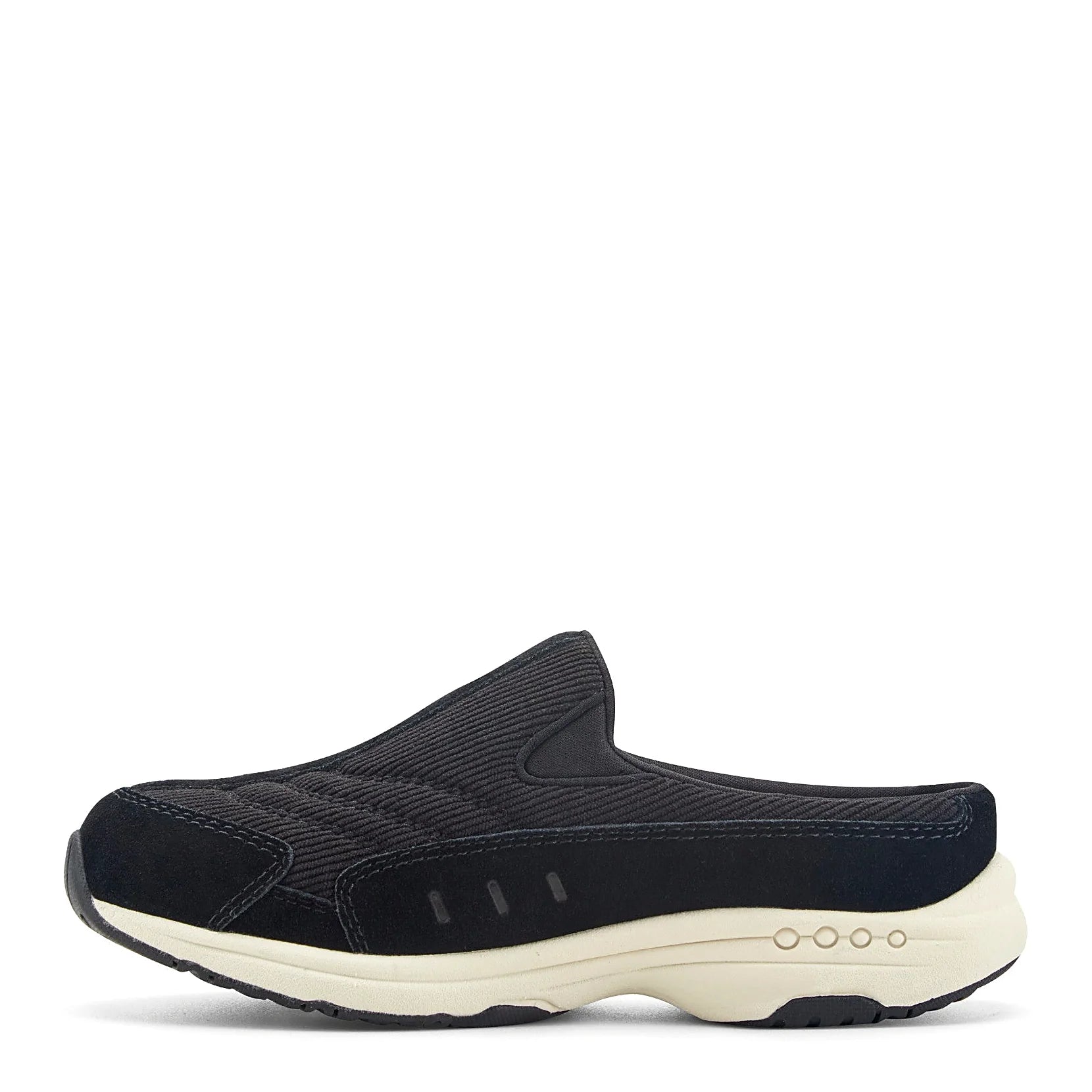 Durable rubber outsole on a slip-on clog