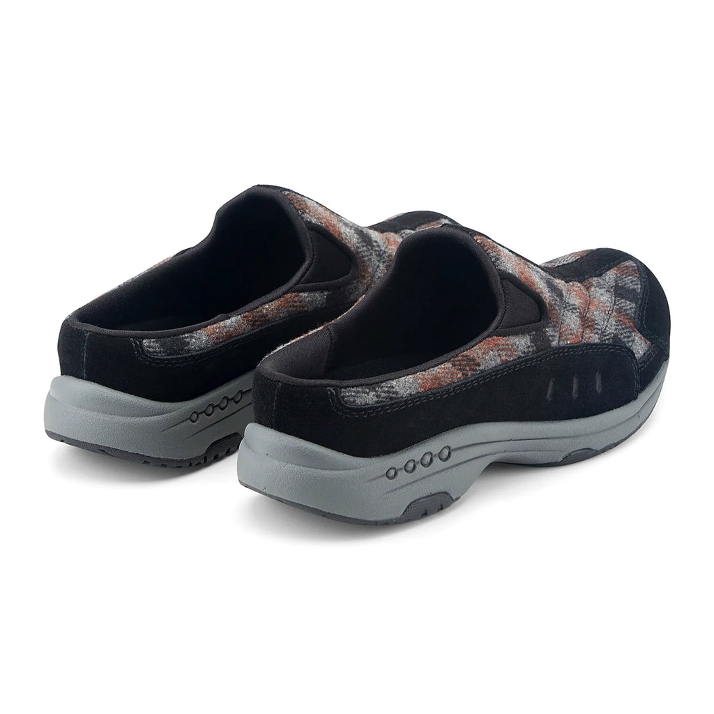 Durable rubber outsole on a slip-on clog