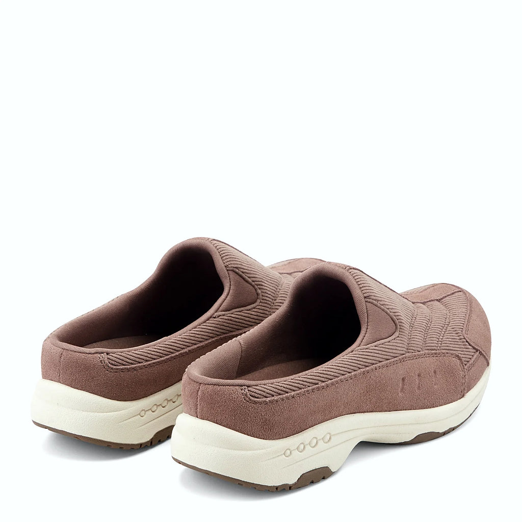 Durable rubber outsole on a slip-on clog