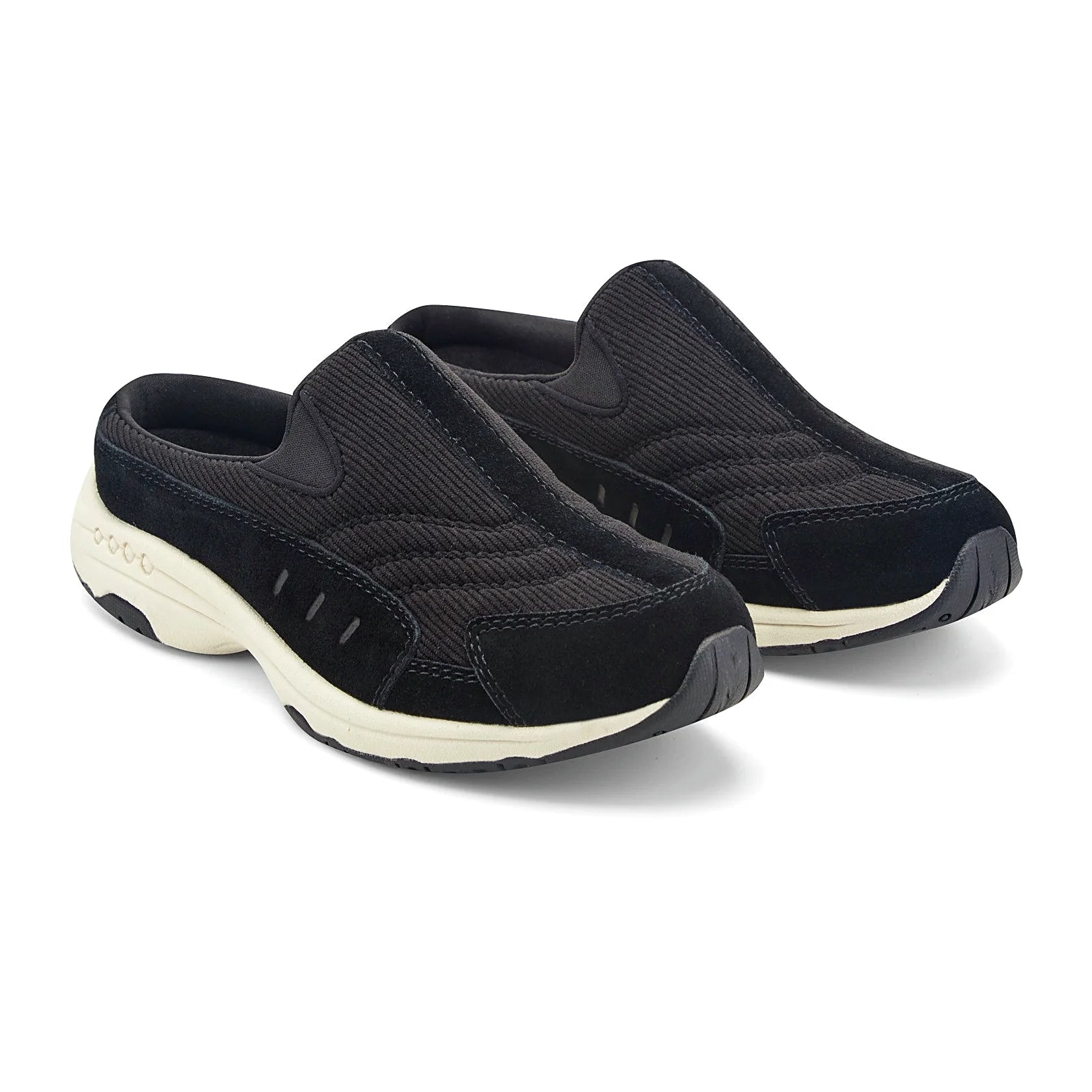 Comfort-well detailing along the midsole of a clog