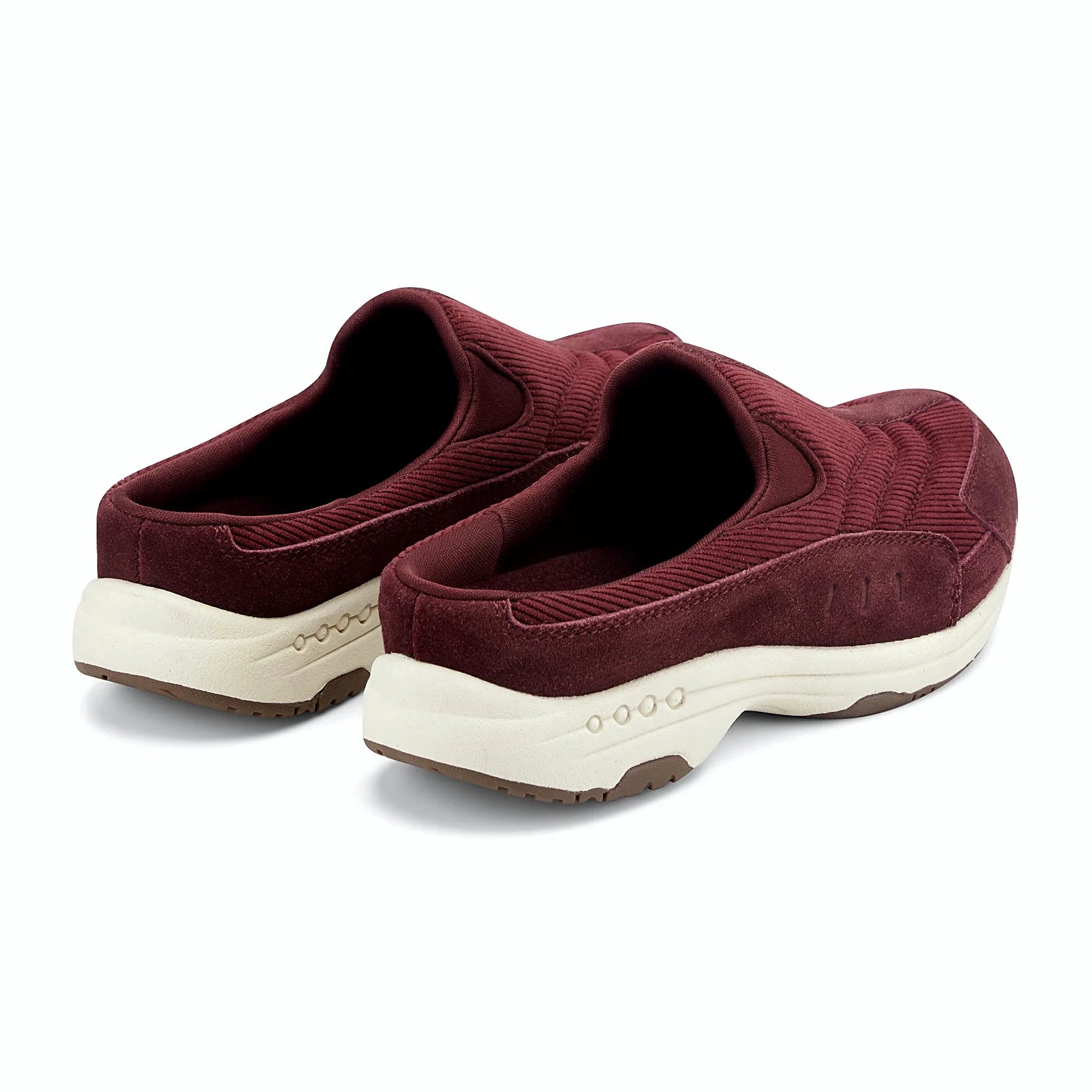 Durable rubber outsole on a slip-on clog