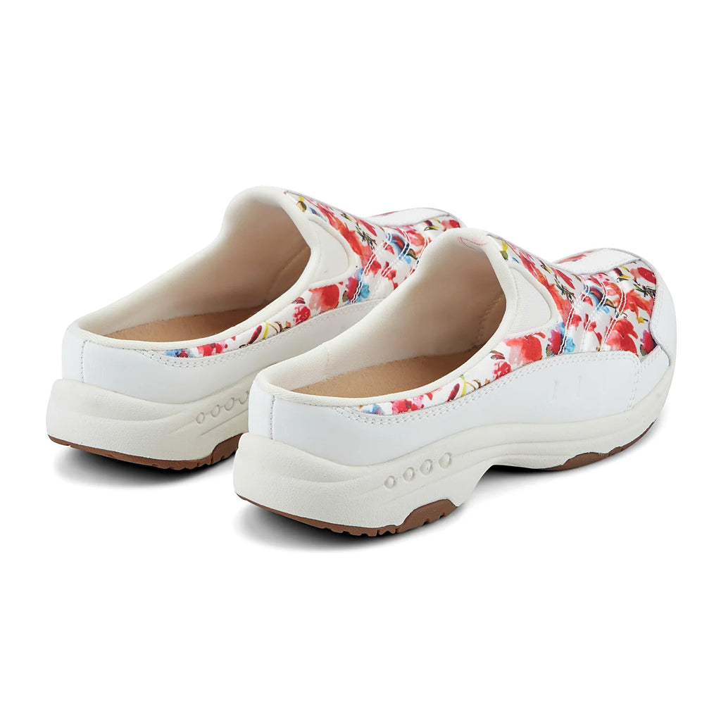 Durable rubber outsole on a slip-on clog