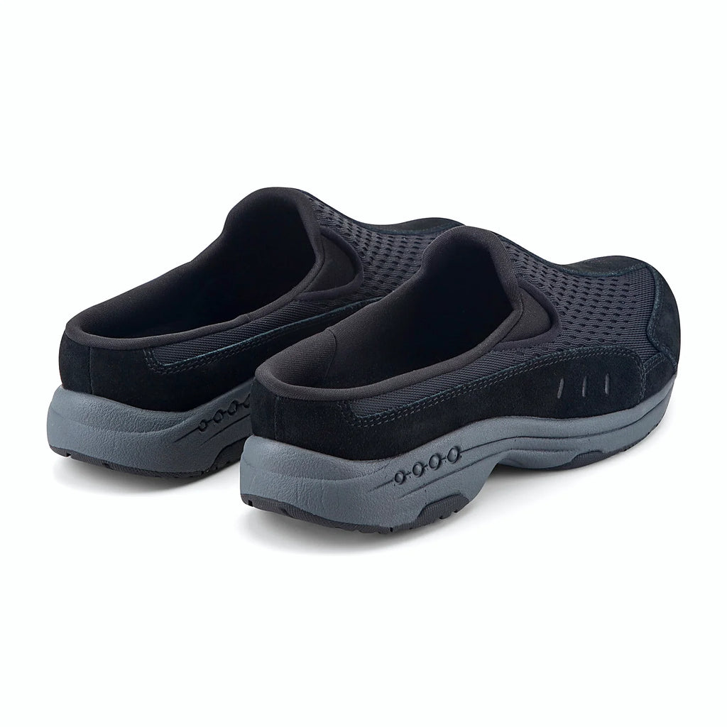 Durable rubber outsole on a slip-on clog