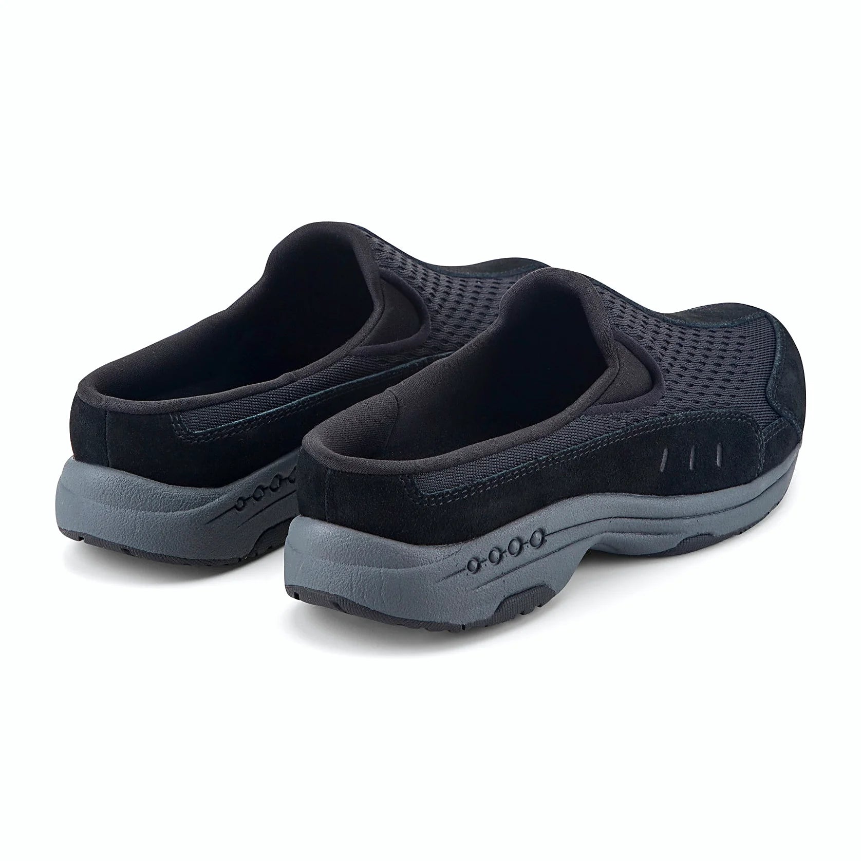 Durable rubber outsole on a slip-on clog