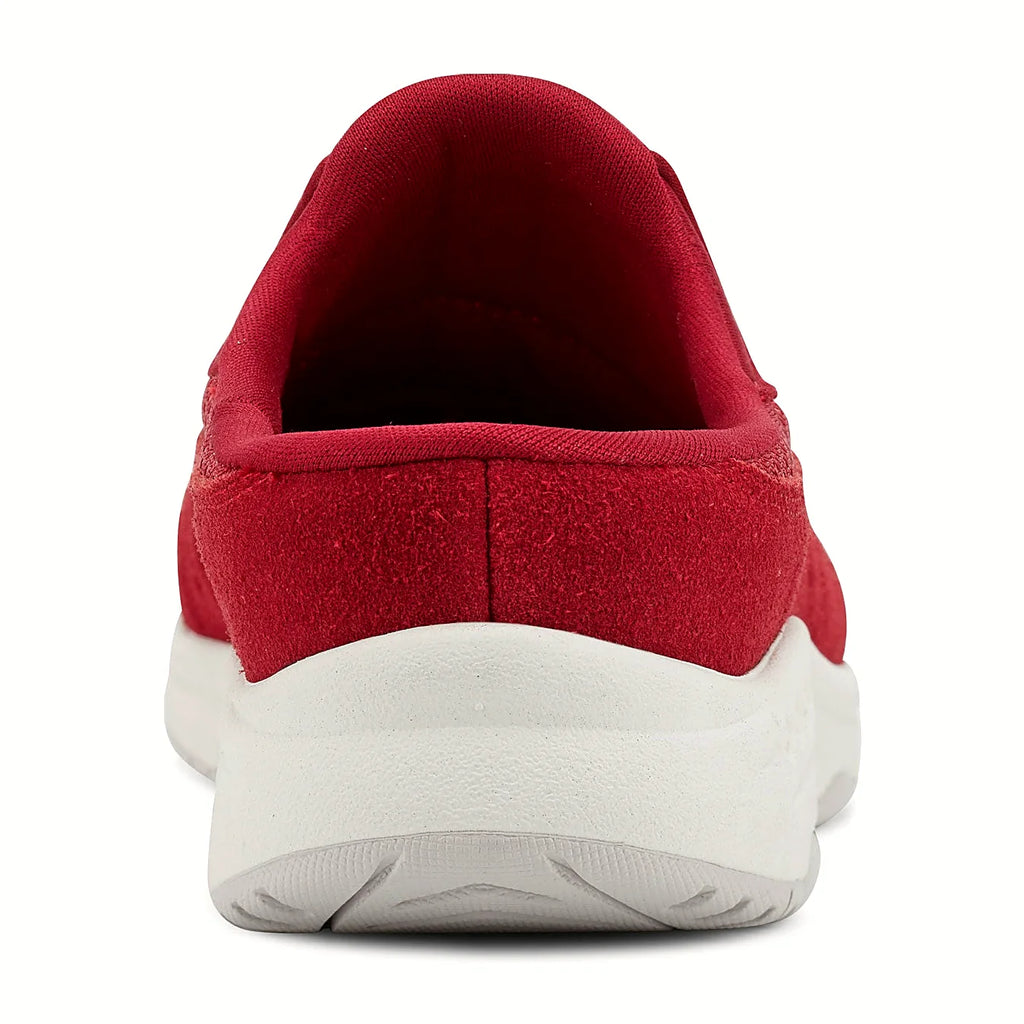 Durable rubber outsole on a slip-on clog